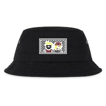 PETSCII: the band band - Kinder Bucket Hat - Schwarz - Vorne
