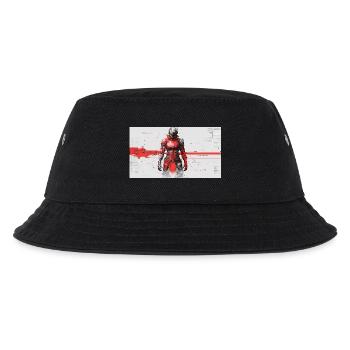 Futuristic Cyber Samurai - Kids’ Bucket Hat - black - Front