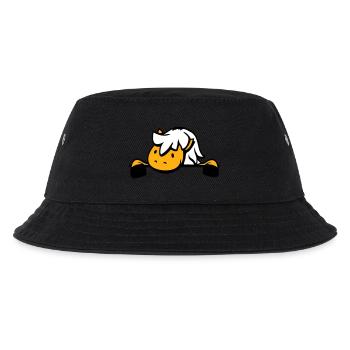 Pferd hinter Zaun versteckt Mauer Stalltür Pony - Kinder Bucket Hat - Schwarz - Vorne