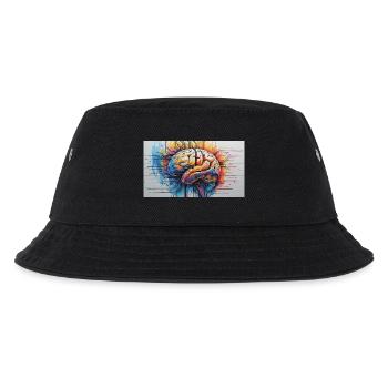 Artificial Brain Colored Circuit - Kids’ Bucket Hat - black - Front