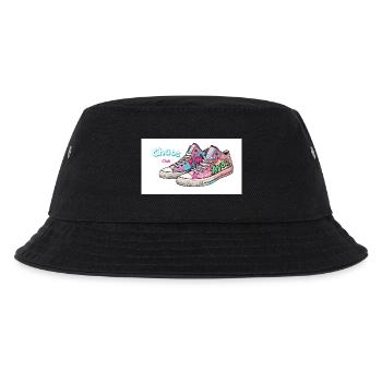Bunte Sneakers mit Comic-Design - Kinder Bucket Hat - Schwarz - Vorne