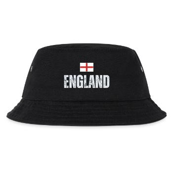 Flagge Englands, englischer Patriot - Kinder Bucket Hat - Schwarz - Vorne