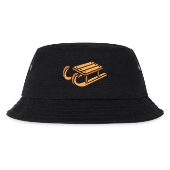 Winter Sleigh Cartoon Style - Kids’ Bucket Hat - black - Front