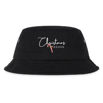 Classic Christmas Motif White | Candy cane - Kids’ Bucket Hat - black - Front