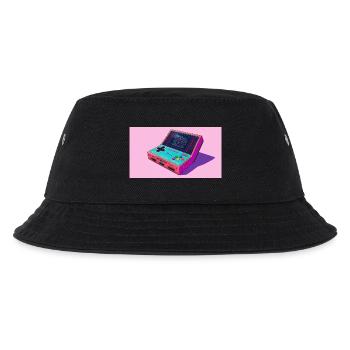 Frische Konsole - Kinder Bucket Hat - Schwarz - Vorne