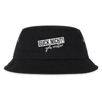 Guck nicht geh weiter - Kinder Bucket Hat - Schwarz - Vorne