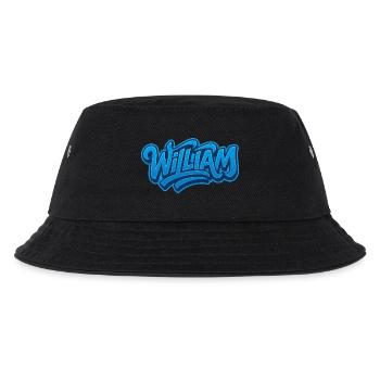Graffiti WILLIAM Name Gift Ideal Printable s - Kids’ Bucket Hat - black - Front
