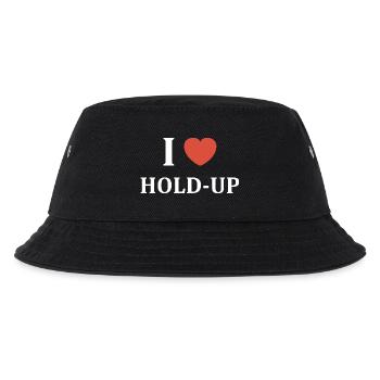 Ich mag Hold-Up - Kinder Bucket Hat - Schwarz - Vorne