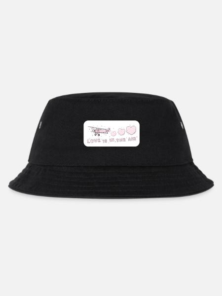 Love is in the air Vintage Rose Airy Love - Kids’ Bucket Hat - black