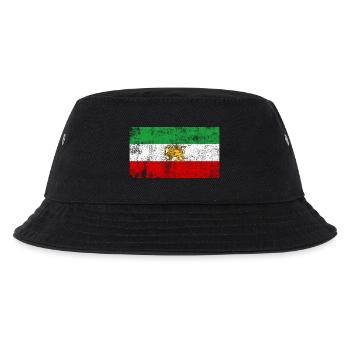 Iran Old Flag Grunge Retro VIntage - Kids’ Bucket Hat - black - Front