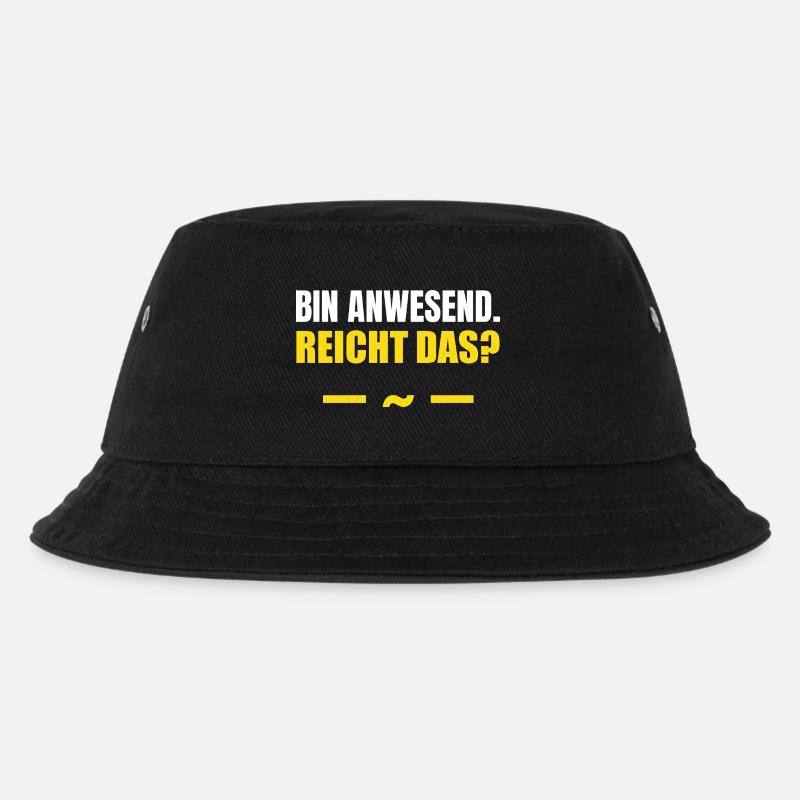 I'm present, that's enough - Kids’ Bucket Hat - black