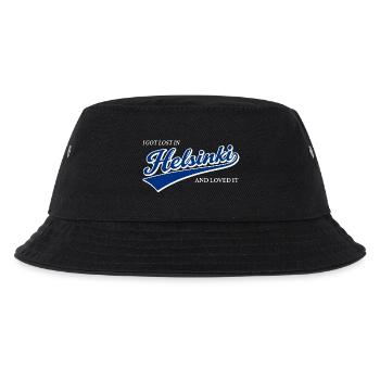 Ich habe mich in Helsinki verlaufen und es geliebt - Kinder Bucket Hat - Schwarz - Vorne