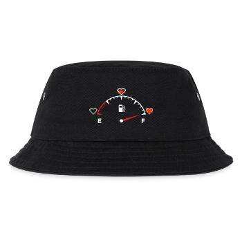 Valentine's Day Heart Gauge - Kids’ Bucket Hat - black - Front