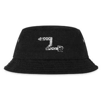 White Totem Snake - Kids’ Bucket Hat - black - Front