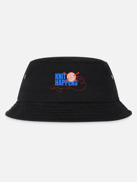 Logo Knit Happens Conception tricotée - Bob Enfant - noir