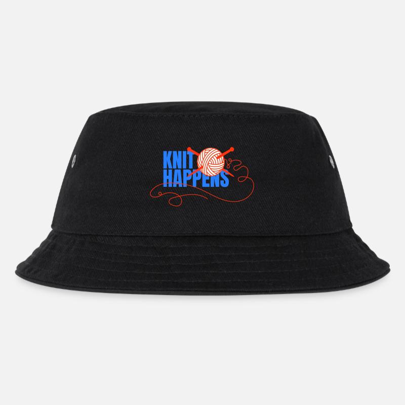 Logo Knit Happens Conception tricotée - Bob Enfant - noir