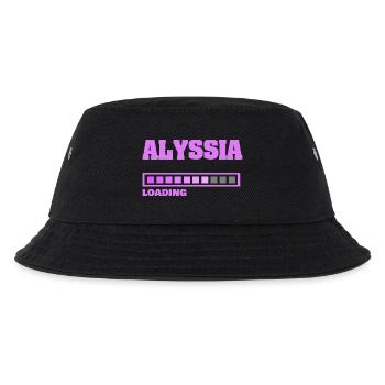 Geburt Alyssia - Kinder Bucket Hat - Schwarz - Vorne