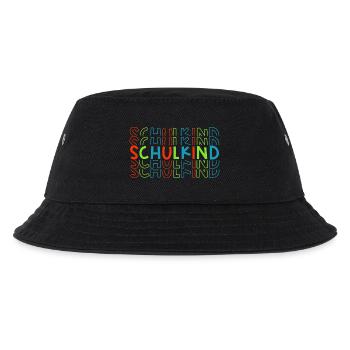 Schulkind Einschulung Schulanfang - Kinder Bucket Hat - Schwarz - Vorne