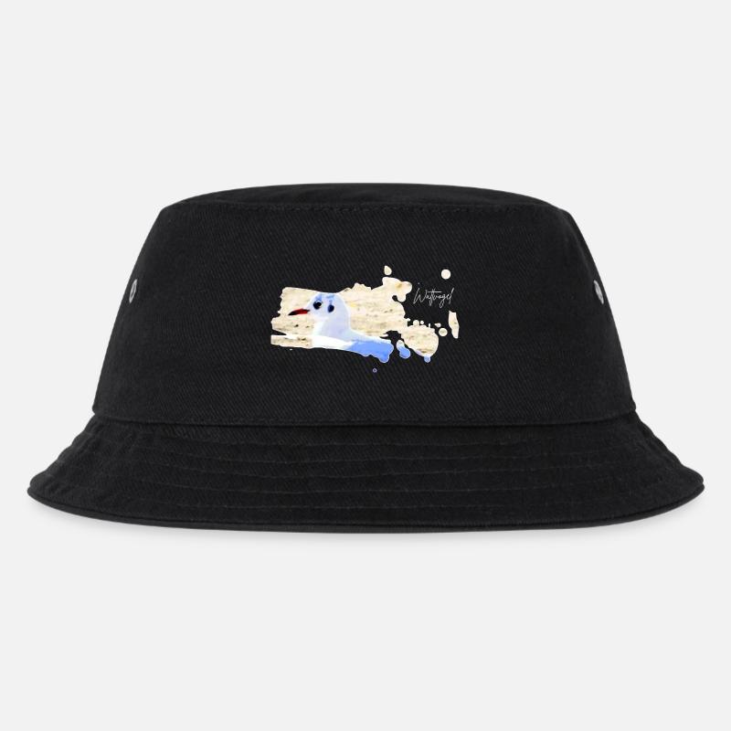 Wattvogel Nordsee Möwe - Kinder Bucket Hat - Schwarz