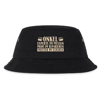 Handwerker Onkel - Meister im Fluchen Heimwerker - Kinder Bucket Hat - Schwarz - Vorne