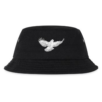 Greifvogel im Flug Silhouettenkunst - Kinder Bucket Hat - Schwarz - Vorne