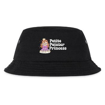Funny Art Painter Petite Princess Drawing Gift - Kids’ Bucket Hat - black - Front
