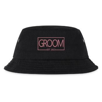 2023 Verlobungsgeschenk Hochzeit des Bräutigams - Kinder Bucket Hat - Schwarz - Vorne
