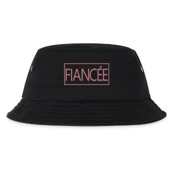 Verlobte passende Verlobung Hochzeit Flitterwochen - Kinder Bucket Hat - Schwarz - Vorne