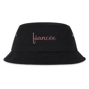 Fiancée Matching Engagement Wedding Honeymoon - Kids’ Bucket Hat - black - Front