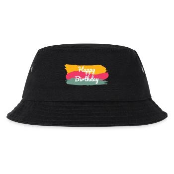 ALLES GUTE ZUM GEBURTSTAG. ALLES GUTE ZUM GEBURTSTAG. JAHRESTAG. - Kinder Bucket Hat - Schwarz - Vorne