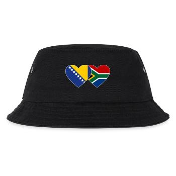 Bosnie Afrique du Sud Drapeau Coeur - Bob Enfant - noir - Devant
