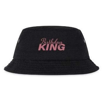 Birthday King - Cooles Geburtstagsparty-Geschenk für Männer - Kinder Bucket Hat - Schwarz - Vorne