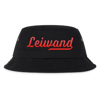 Leiwand - Kinder Bucket Hat - Schwarz - Vorne