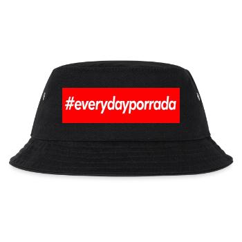 Jeden Tag Porrada - Kinder Bucket Hat - Schwarz - Vorne