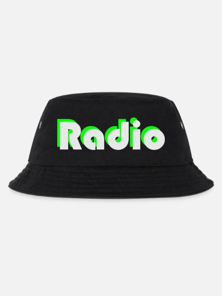 radio - Kids’ Bucket Hat - black