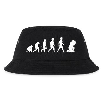 Evolution Photograph Photographer Camera Camera - Kids’ Bucket Hat - black - Front