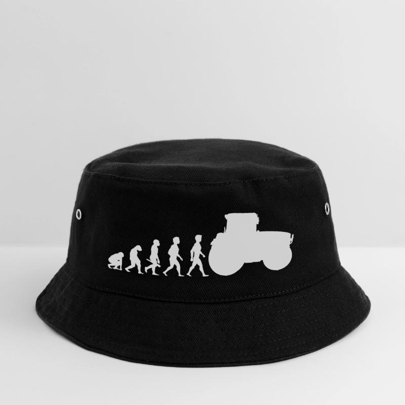 Evolution Traktor Trecker Ackerschlepper Kinder Bucket Hat