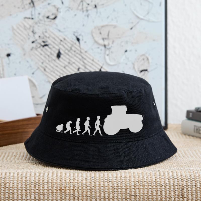 Evolution Traktor Trecker Ackerschlepper Kinder Bucket Hat