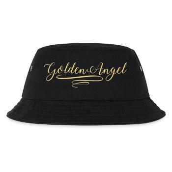 Golden Angel | gold metallic style - Kinder Bucket Hat - Schwarz - Vorne