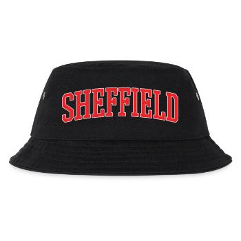 Sheffield Retro Varsity Lettering - Kids’ Bucket Hat - black - Front