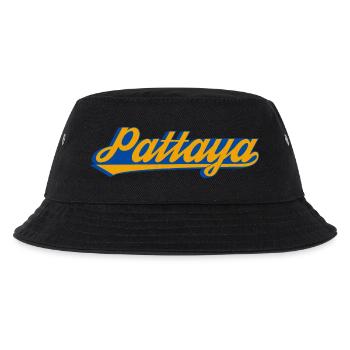 Pattaya Retro Schriftzug - Kinder Bucket Hat - Schwarz - Vorne