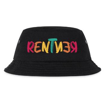 Rentner - Kinder Bucket Hat - Schwarz - Vorne