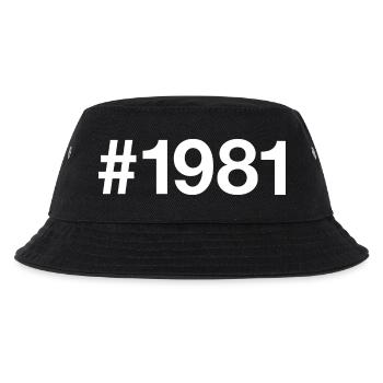 1981 Hashtag 45e anniversaire 45 ans - Bob Enfant - noir - Devant