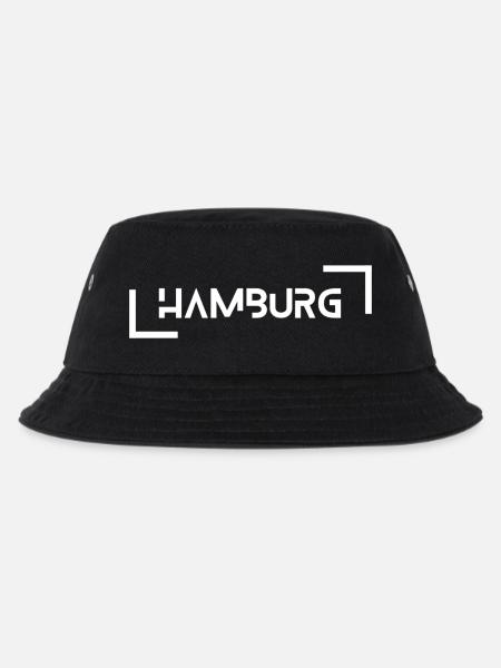 Hamburg - Kinder Bucket Hat - Schwarz