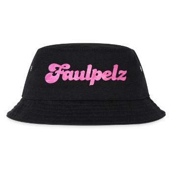 Faulpelz Flausch Pelz Fell coole Sprüche Quotes - Kinder Bucket Hat - Schwarz - Vorne