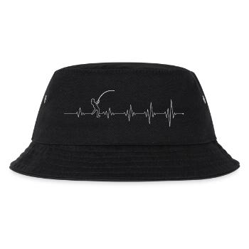 Heartbeat Jump Rope Silhouette - Kids’ Bucket Hat - black - Front