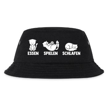 Golfspieler Golf - Kinder Bucket Hat - Schwarz - Vorne