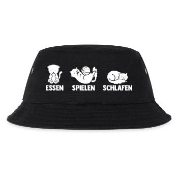 Basketballspieler Basketball - Kinder Bucket Hat - Schwarz - Vorne