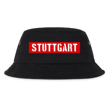 Stuttgart - Baden-Württemberg - Kinder Bucket Hat - Schwarz - Vorne