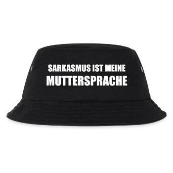 Sarkasmus ist meine Muttersprache - Kinder Bucket Hat - Schwarz - Vorne